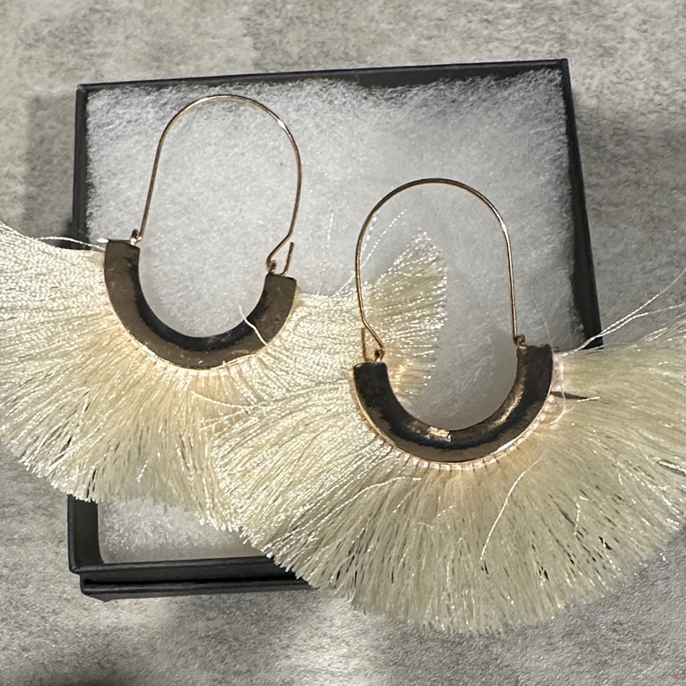 HOST PICKElegant Cream Fringe Earrings
